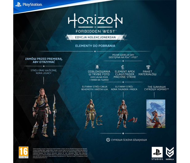 Guerilla Games Horizon Forbidden West Edycja Kolekcjonerska PlayStation 5 - 1457795 - zdjęcie 3